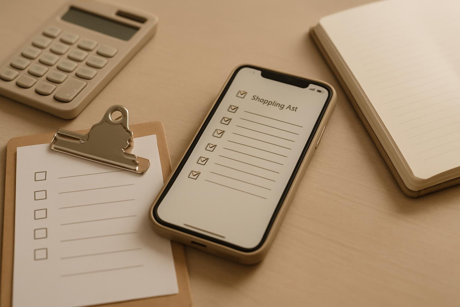 lista de compras no celular